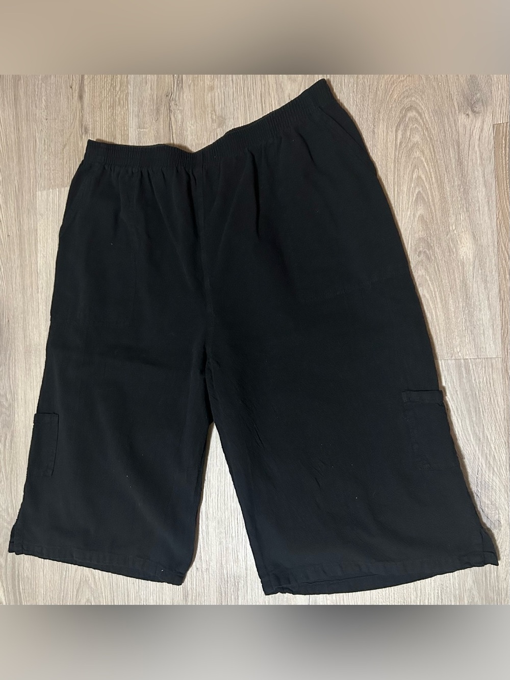 Men's pre shrunk cotton Black Casual Shorts drawstring Malibu travel wear 2XL